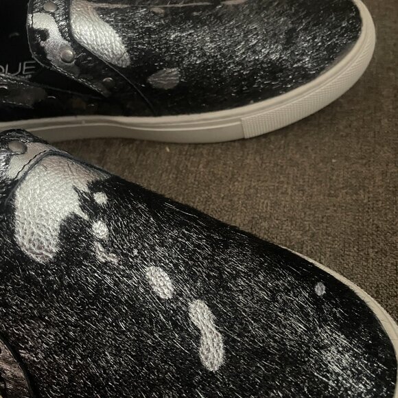 Boutique by Corky's Pine Top Animal Print Fur Women's Slip On Black s10 - Picture 9 of 9